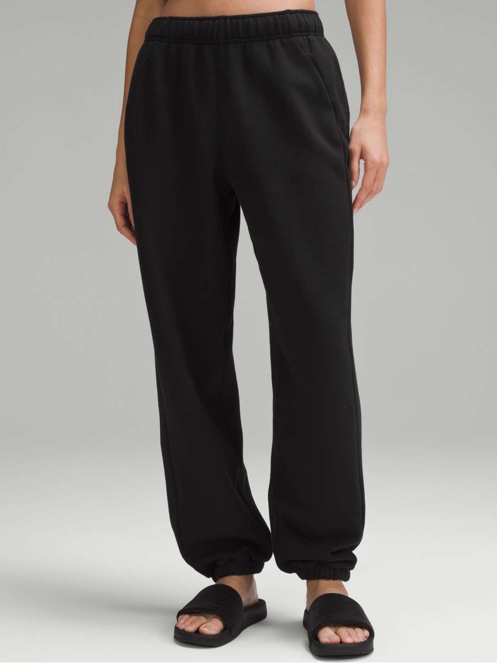 lululemon Scuba Oversized Mid rise Black Jogger Sweatpants